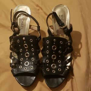 Michael Kors leather/cork heels